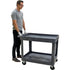 Utility Service Cart, 2 Tiers, 24-5/8" x 32-1/2" x 40", 550 lbs. Capacity