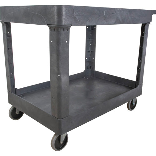 Utility Service Cart, 2 Tiers, 24-5/8" x 32-1/2" x 40", 550 lbs. Capacity