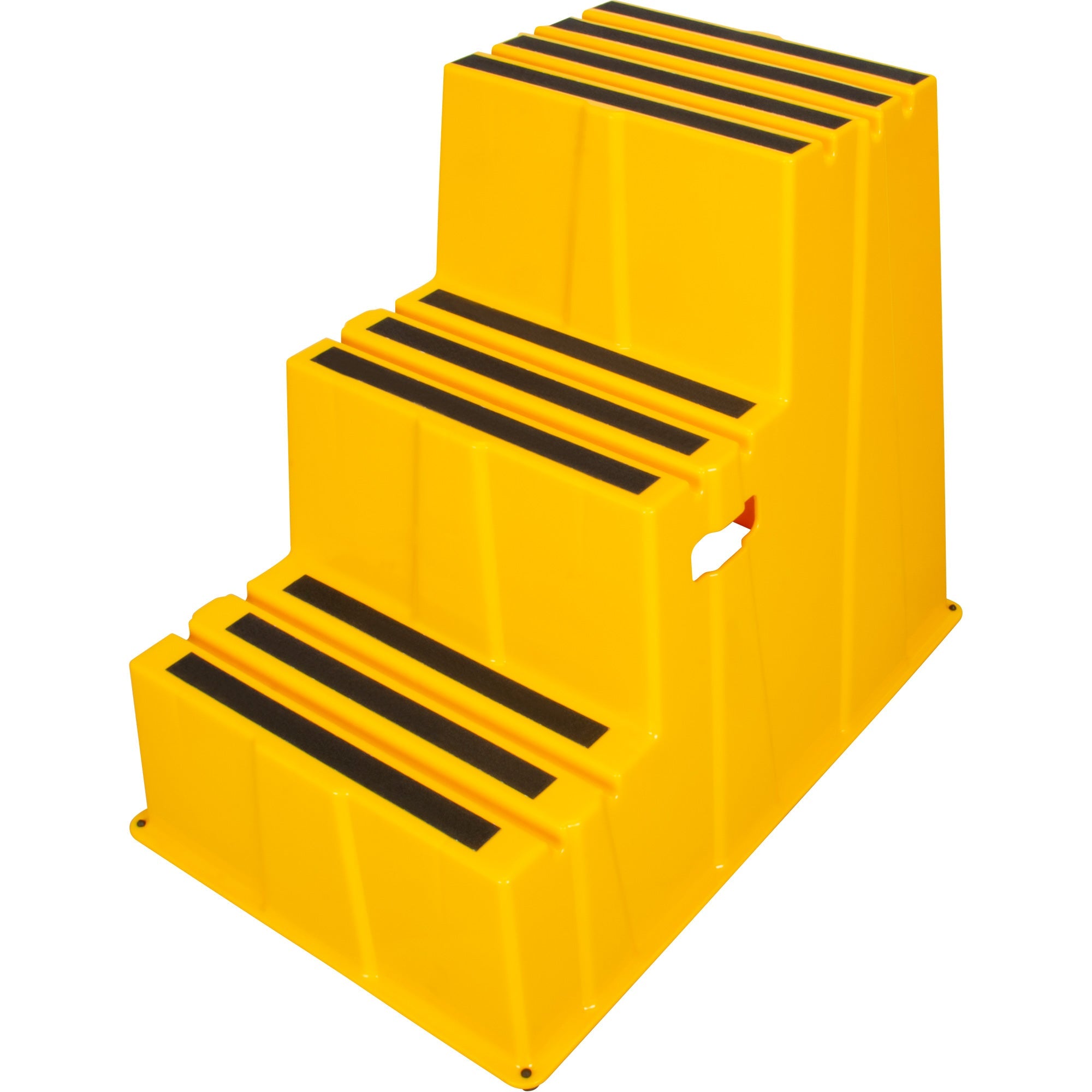 Industrial Step Stool, 3 Steps, 34-13/16" x 22-7/16" x 28-1/2" High