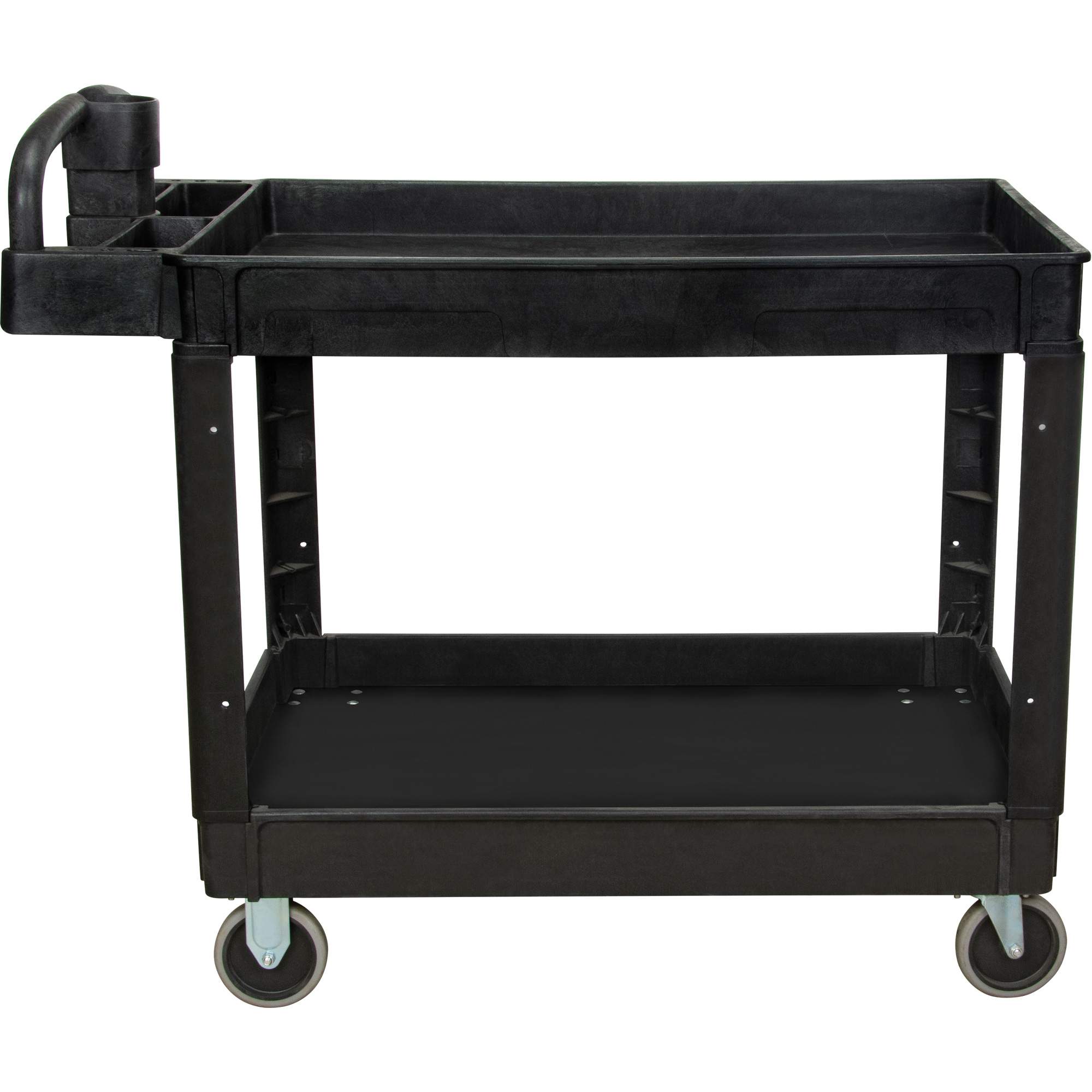 Utility Cart, 2 Tiers, 25-5/8" x 33-1/2" x 43-3/4", 550 lbs. Capacity