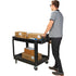 Utility Cart, 2 Tiers, 25-5/8" x 33-1/2" x 43-3/4", 550 lbs. Capacity