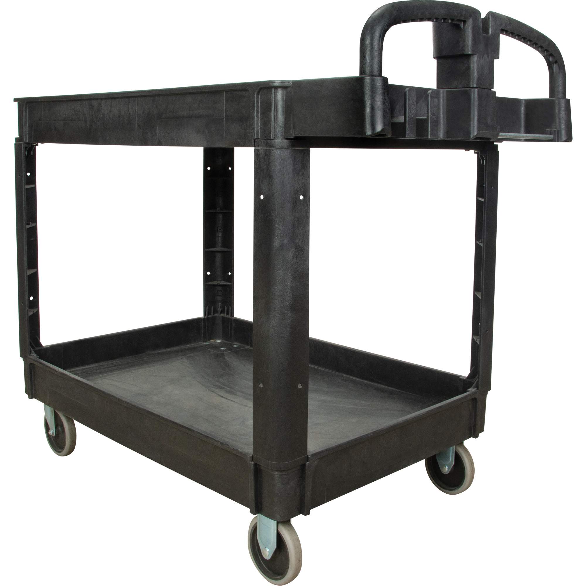Utility Cart, 2 Tiers, 25-5/8" x 33-1/2" x 43-3/4", 550 lbs. Capacity