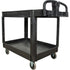 Utility Cart, 2 Tiers, 25-5/8" x 33-1/2" x 43-3/4", 550 lbs. Capacity