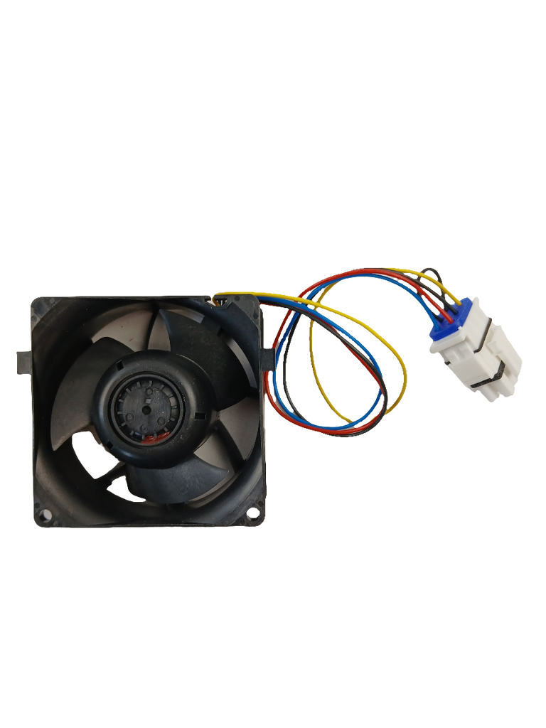 WG03F06676 refrigerator evaporator fan replacement by XPart Supply black square fan with wiring harness