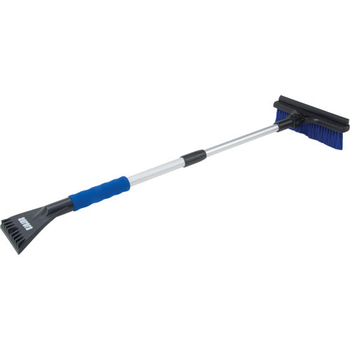 Snow Brush, Telescopic, Polypropylene Blade, 32-1/2" Long, Blue