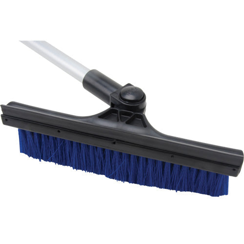 Snow Brush, Telescopic, Polypropylene Blade, 32-1/2" Long, Blue