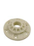 White plastic W10528947 washer drive hub kit replacement part with splined center and mounting holes