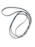 XPart Supply 134503600 dryer belt replacement black flat drum belt with blue inner ribbed surface
