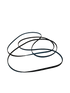 XPart Supply 134503600 dryer belt replacement black rubber dryer drum belt coiled on black background