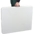 Fold-in-Half Table, Rectangular, 72" L x 30" W, Polyethylene, White