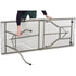 Fold-in-Half Table, Rectangular, 72" L x 30" W, Polyethylene, White