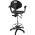 Heavy-Duty Ergonomic Stool with Adjustable Arm Rests