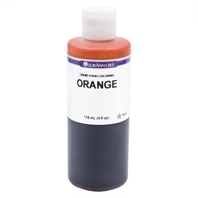 Orange Liquid Food Color - Liquid Food Coloring - 4 oz, 1 Gallon - Ships Free Within Canada on Orders Above CAD $199