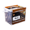 Paulin #8 x 3" Flt Sqr Sckt Hd Deck Screws UNC Brwn Epoxy