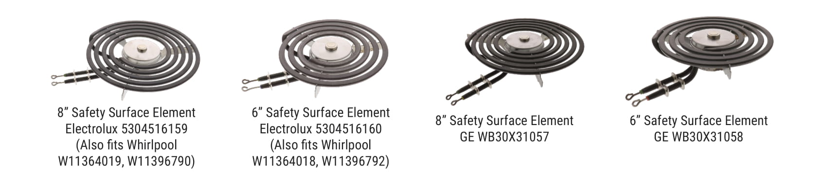 W11371990 Range Coil Surface Elements 4 Piece kit - XPart Supply