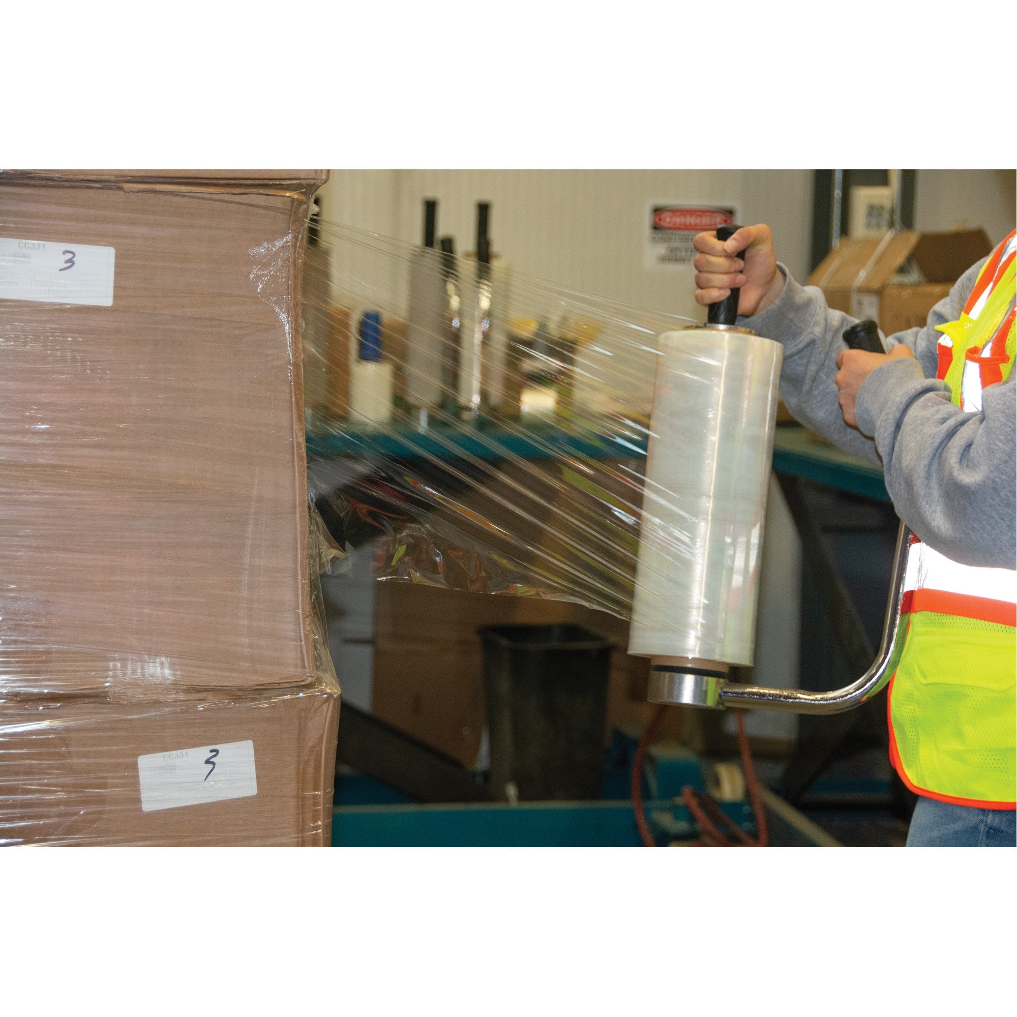 Stretch Wrap, Cast, 80 Gauge (20.3 micrometers), 15" x 1500'