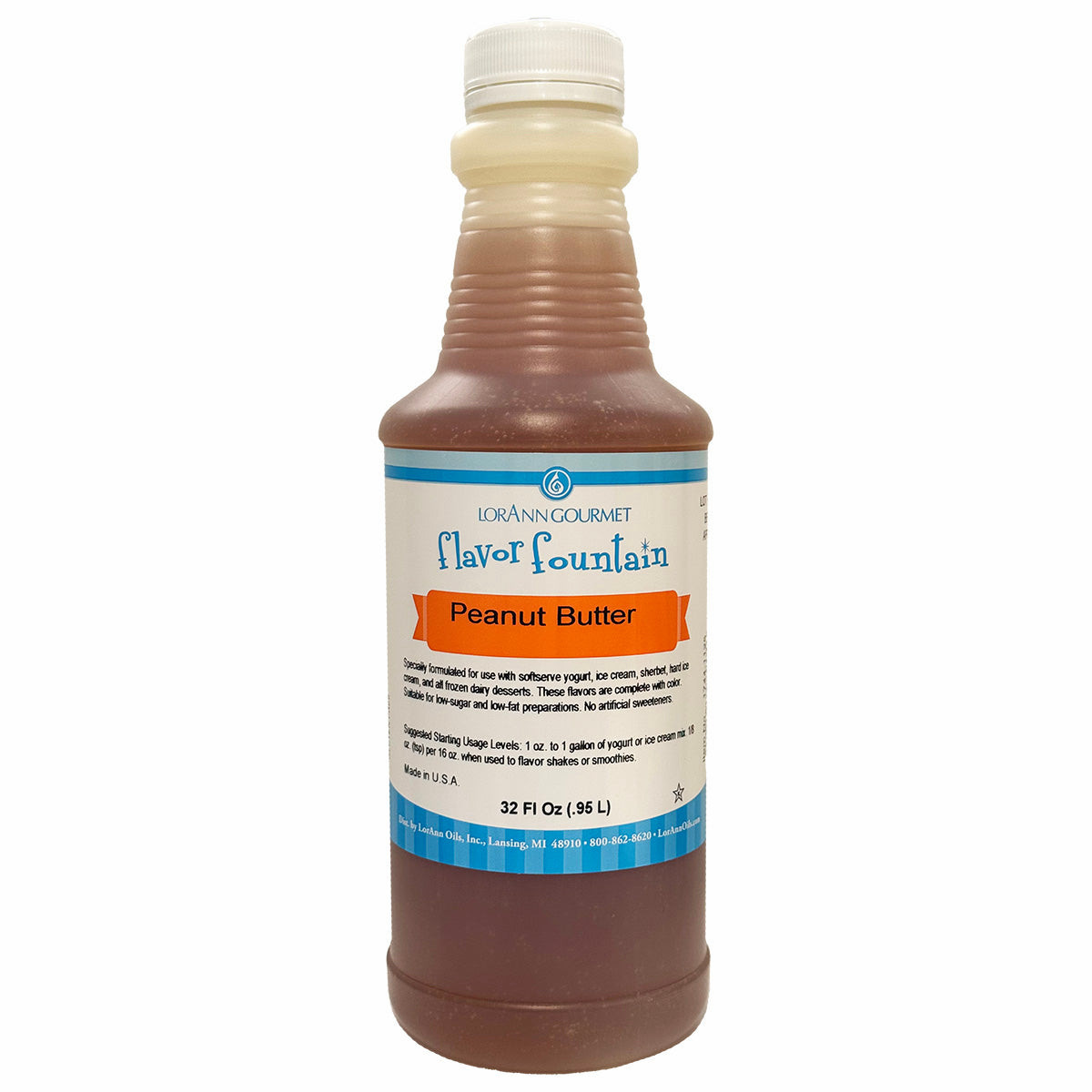 Peanut Butter Flavor (Peanut Free) - 4 oz. - 32 oz. - Ice Cream and Beverage Flavors - LorAnn Oils - Canadian Distribution - Ships Free Within Canada on Orders Above CAD $199