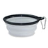 Portable Silicone Pet Bowl with Carabiner Clip, Collapsible, 350 ml