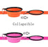 Portable Silicone Pet Bowl with Carabiner Clip, Collapsible, 350 ml