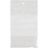 White Block Poly Bags, Reclosable, 6" x 4", 2 mils
