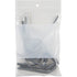 White Block Poly Bags, Reclosable, 6" x 4", 2 mils