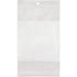 White Block Poly Bags, Reclosable, 8" x 5", 2 mils