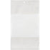 White Block Poly Bags, Reclosable, 9" x 6", 2 mils
