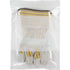 White Block Poly Bags, Reclosable, 12" x 9", 2 mils