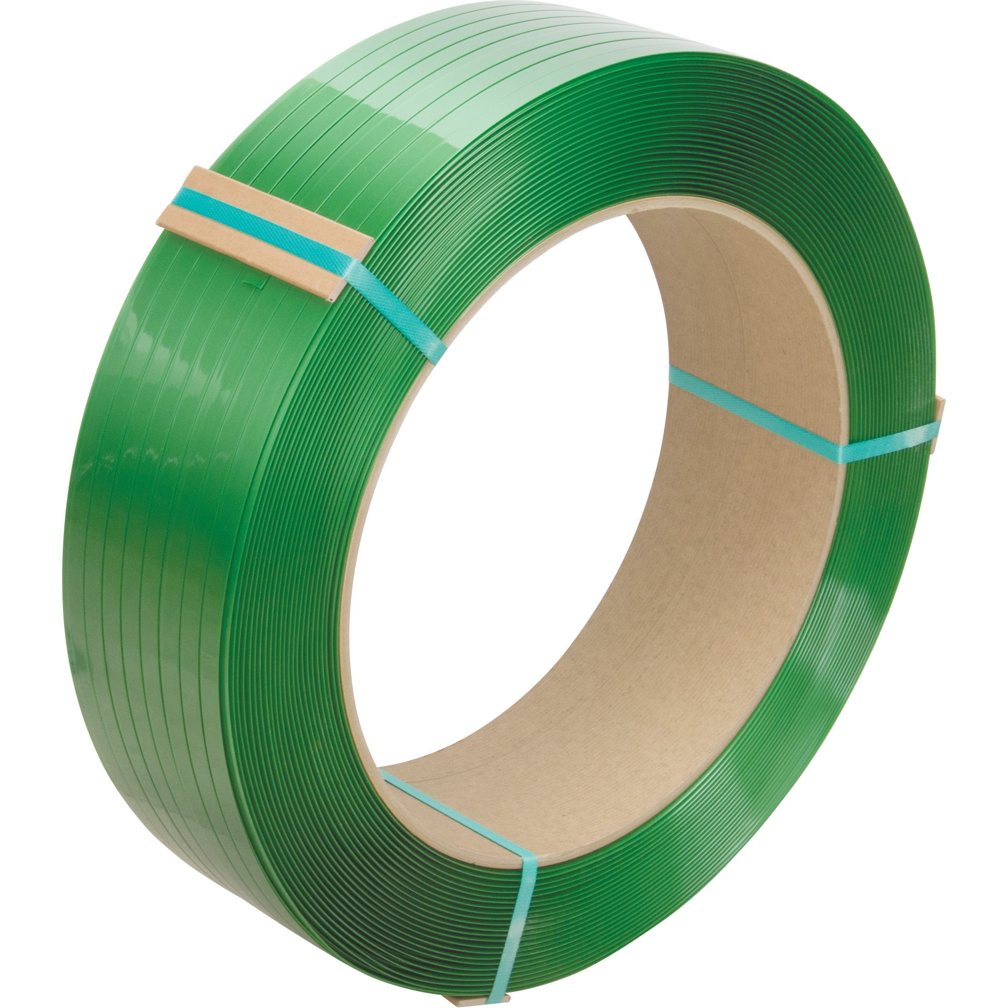 Strapping, Polyester, 5/8" W x 3500' L, Green, Manual Grade