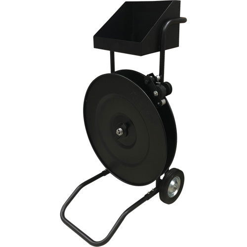 Strapping Dispenser, Polyester/Steel/Polypropylene Straps, 16"/8" Core Dia., 3"/8"/6" Roll Width