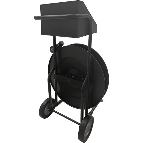 Strapping Dispenser, Polyester/Steel/Polypropylene Straps, 16"/8" Core Dia., 3"/8"/6" Roll Width
