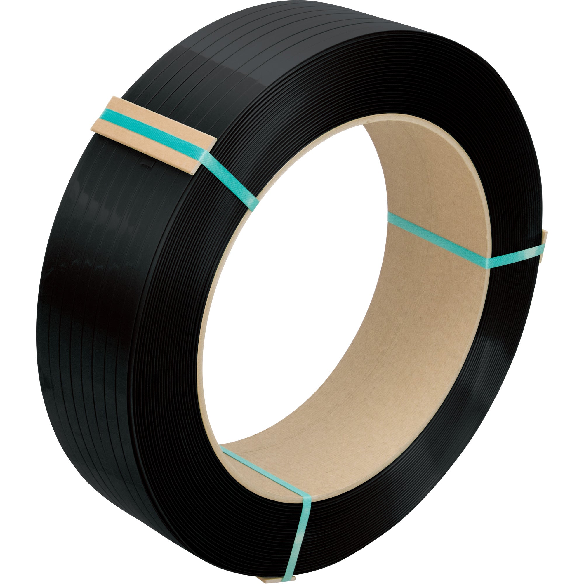 Strapping, Polyester, 1/2" W x 5800' L, Black, Manual Grade