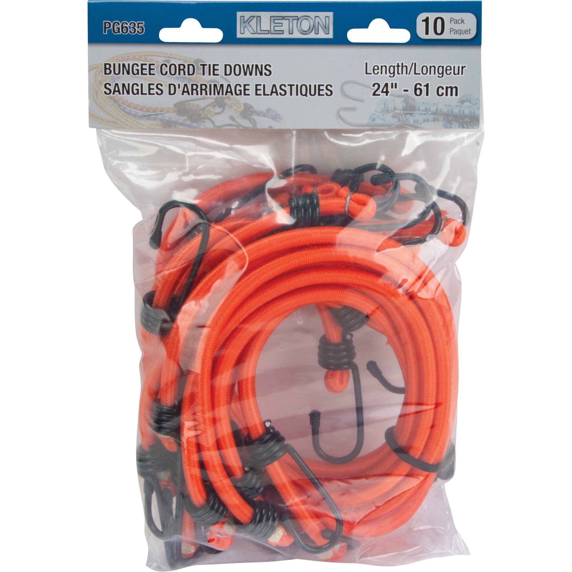 Bungee Cord Tie Downs, 24"