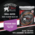 Premium fruit blend BBQ pellets from Pitmasters Choice with apple cherry maple and oak wood