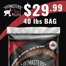 Pitmasters Choice wood pellets 40 lbs bag by XPart Supply Ltd for smoking and grilling