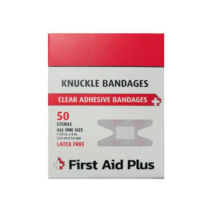 Plastic Adhesive Knuckle Bandage, 3" x 1.1/2", 50/box