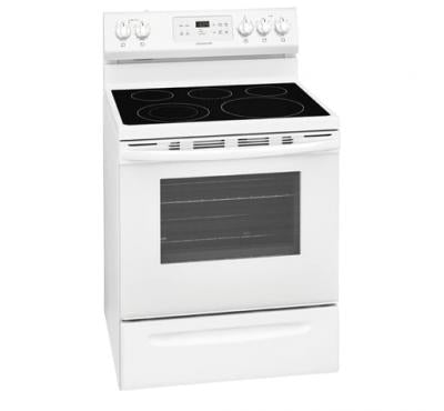 New 30" Freestanding Electric Smooth Top Range, White - Appliance Genie