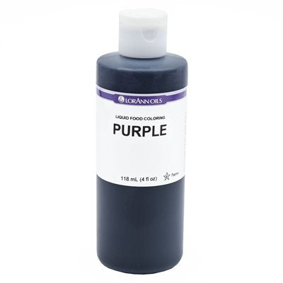 Purple Liquid Food Color - Liquid Food Coloring - 4 oz, 1 Gallon - Ships Free Within Canada on Orders Above CAD $199