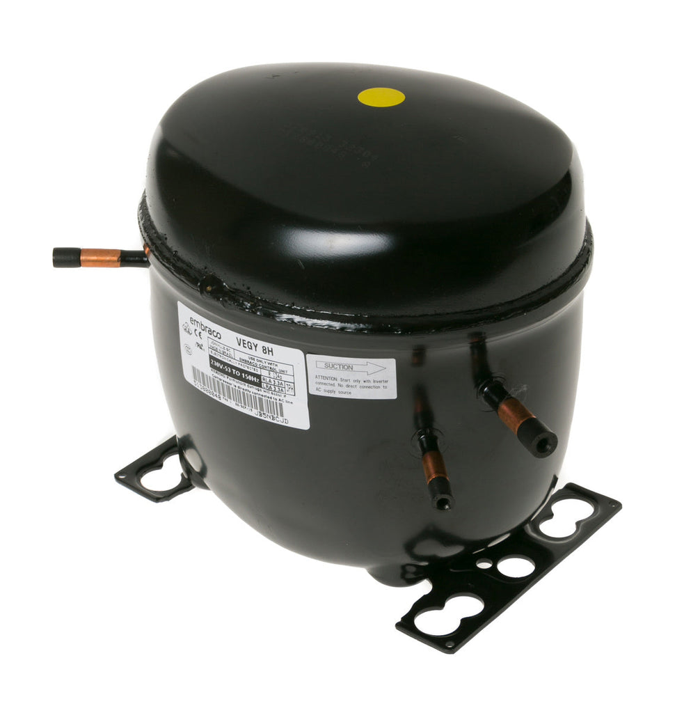 WG03F00154 refrigerator compressor kit black sealed compressor with mounting bracket and copper tubing