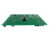 WW01F01730 washer control board green circuit PCB with rotary shaft and mounting grommets on black background