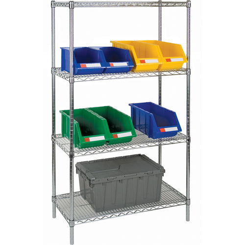 Heavy-Duty Chromate Wire Shelving