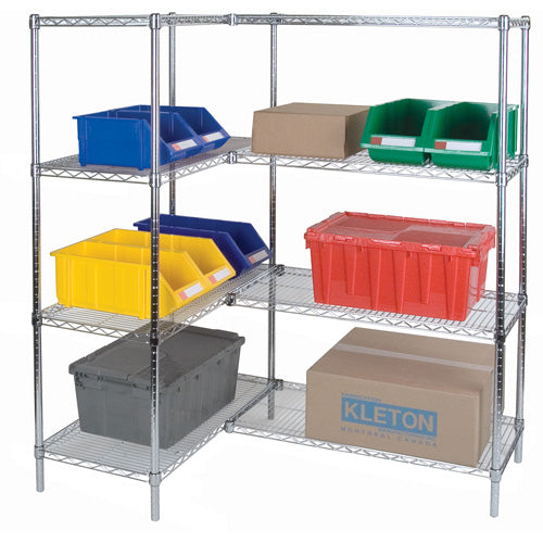 Heavy-Duty Chromate Wire Shelving
