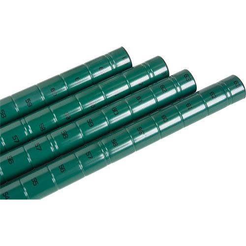 Heavy-Duty Green Epoxy Finish Wire Shelving Post