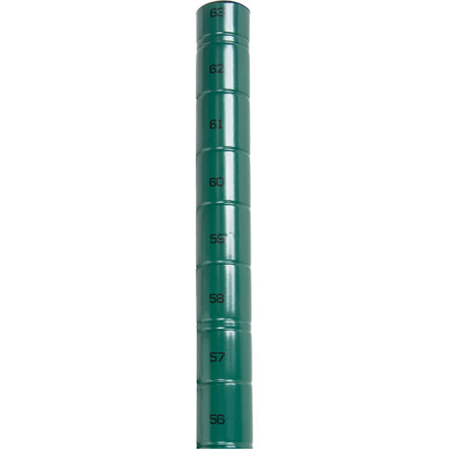 Heavy-Duty Green Epoxy Finish Wire Shelving Post