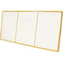Pallet Back Rack Guards, 132" W x 48" H, 9" Brackets