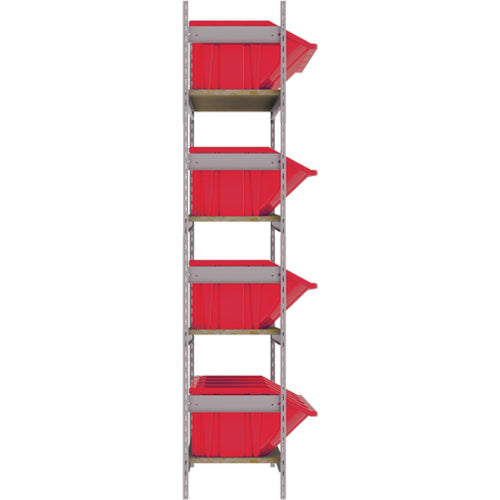 Wide Span Shelving with Jumbo Plastic Bins