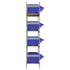 Wide Span Shelving with Jumbo Plastic Bins