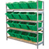 Wide Span Shelving with Jumbo Plastic Bins