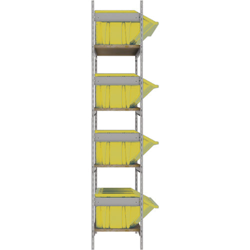 Wide Span Shelving with Jumbo Plastic Bins