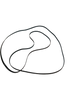 WW02F00072 Dryer Drive Belt 212D1487P001